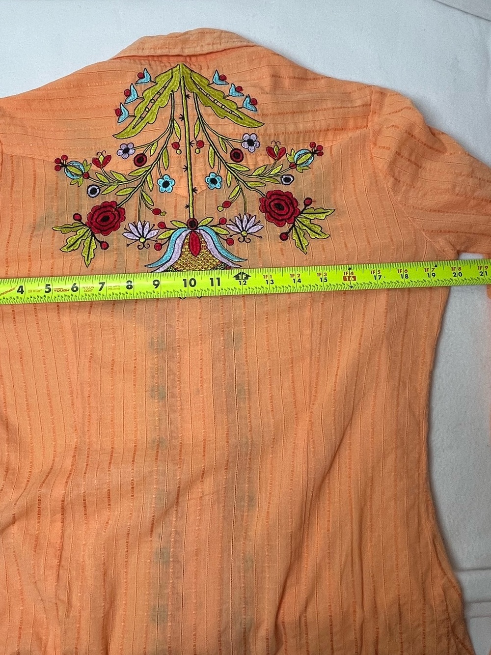 Vintage Roper Embroidered Western Shirt 100% Cotton Boho Medium - Picture 9 of 14